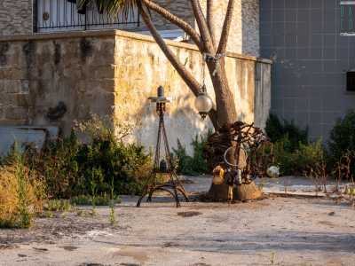 ...la Tour Eiffel in miniatura, una bicicletta attaccata a un albero...